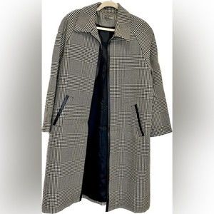 Vintage Plaid Wool Coat
